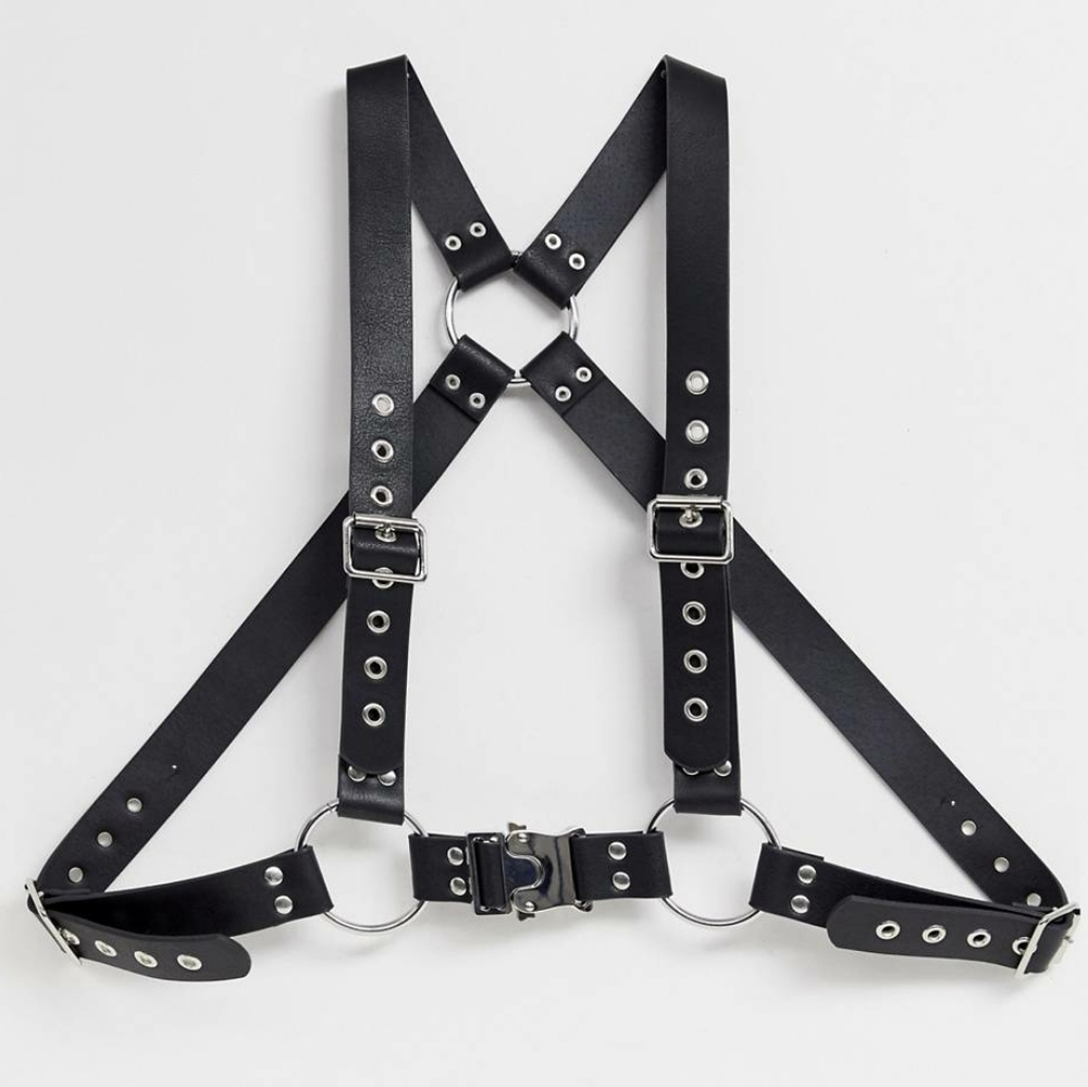 Leather Buckle Harness Rave Festival Bondage